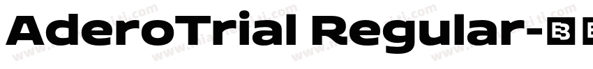 AderoTrial Regular字体转换